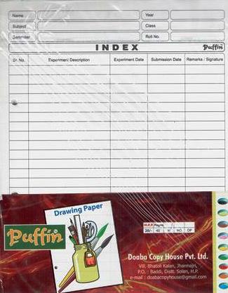 Puffin Drawing Paper (Both Side line)